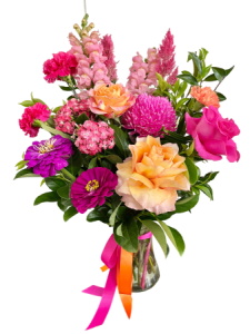 Bright Flowers in a Vase — Flower Bud and Co